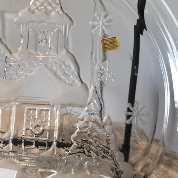 Arcoroc Welcome Home Christmas Plate Made In 🇫🇷 - Picture 4 of 8